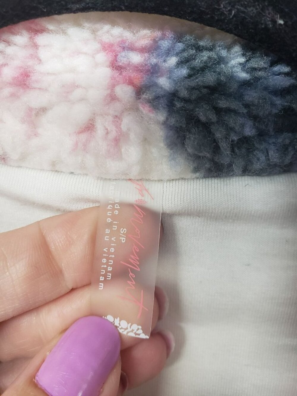 Free People FP Movement Hit the Slopes Mystic Meadow Fleece Sherpa Jacket S - Picture 10 of 16